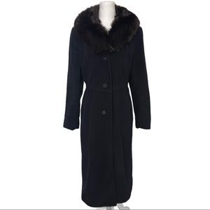 Vintage Heirloom Wool Coat Fur Lorendale Bromleigh